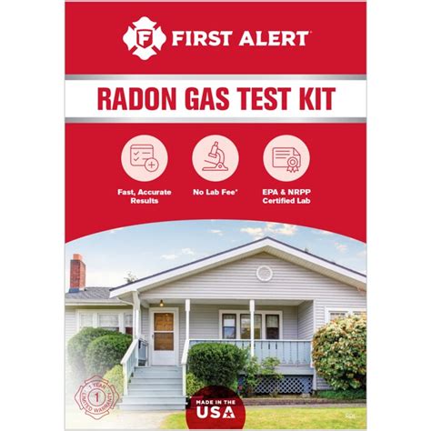 First Alert Home Radon Gas Test Kit In The Test Kits Department At