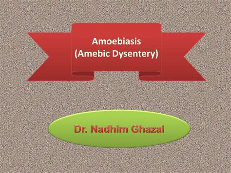 Solution Lecture 2 Amoebiasis Amebic Dysentery Studypool