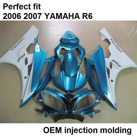 New Motorcycle Fairing Kit For Yamaha Injection Yzf R6 2006 2007 Glossy