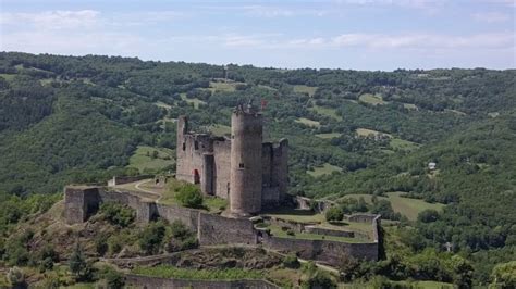 Château De Najac By Drone Cathar Castle Youtube