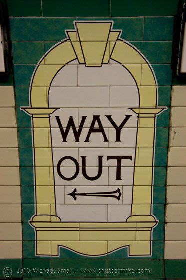 London Underground Way Out Sign London Underground London