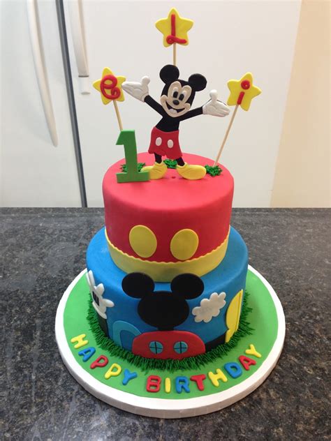 Mickey Mouse 1St Birthday Cake - CakeCentral.com