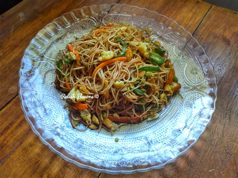 Vegetable Egg Chow Mein Relish Flavors