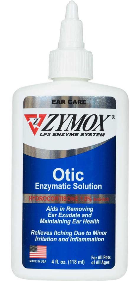 Zymox Otic Enzymatic Solution with Hydrocortisone 1.0% for Animal Use