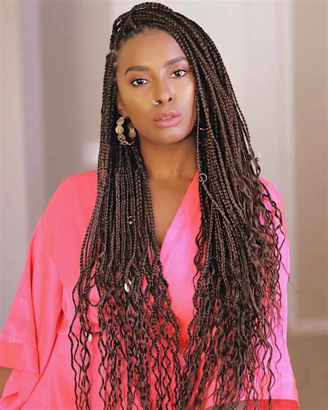 How To Curl Box Braids 25 Curly Box Braids To Try 2022