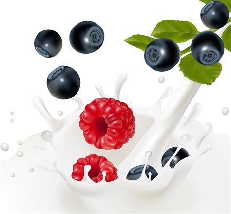 Online Crop Hd Wallpaper Raspberry And Blueberry Fruit Graphics Squirt Berries Milk