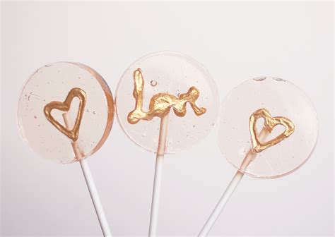 Love Heart Lollipop Favours The Little Lollipop Shop