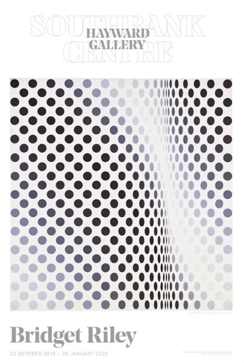 Bridget Riley Exhibition Poster Paean Stunning Museum Print By The Op