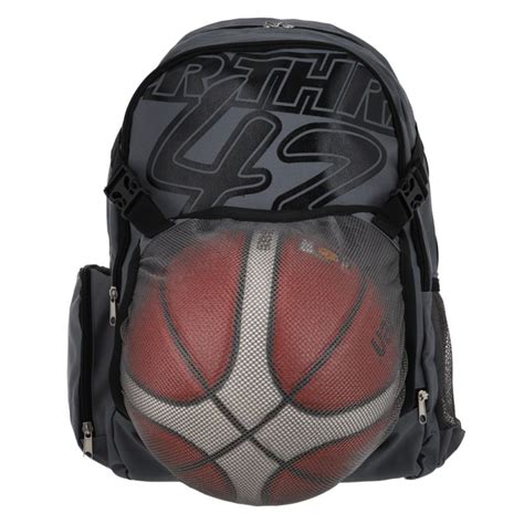 Basketball Rucksack 43 Mit Ballnetz Grau For Three 43 Basketball