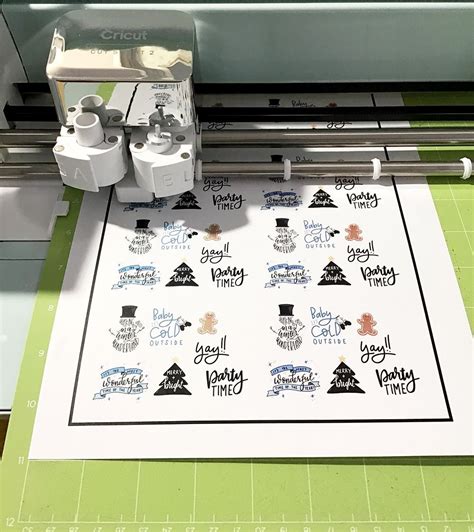 How To Use Cricut Print And Cut With Printable Vinyl Diy Stickers