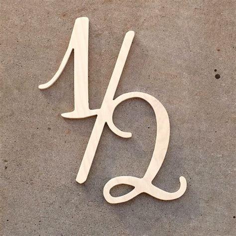 Cute Script Half Wooden Sign 12 Symbol Photo By Shedhuntingbabez