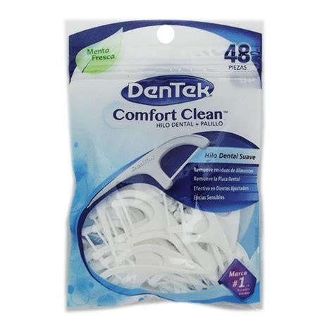 Palillos Con Hilo Dental Dentek Comfort Clean Menta Fresca Pzas Walmart