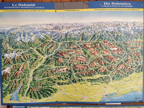 Dolomites Tourist Map