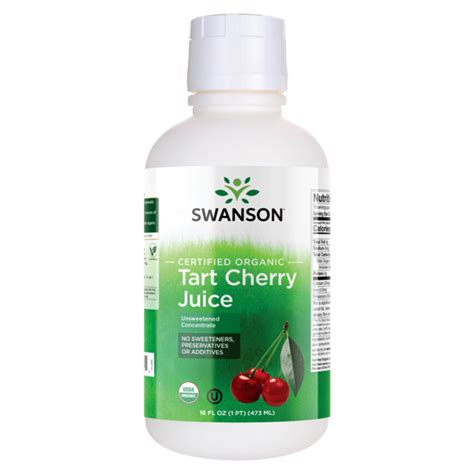 Tart Cherry Juice Certified Organic Unsweetened Concentrate 473ml
