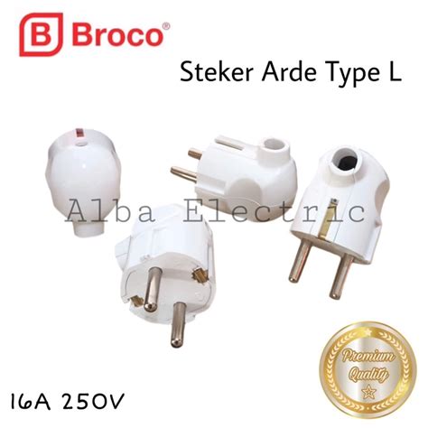 Jual Steker Arde Type L Broco 13312 Colokan Model L Broco Kepala