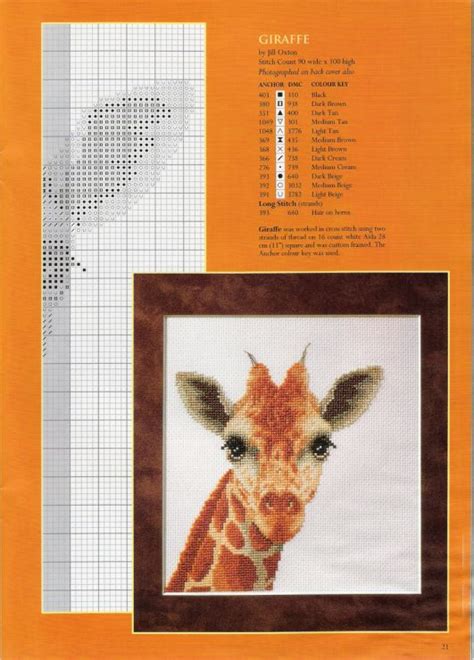 Check it out for more information. Free giraffe cross stitch pattern pg 2 #stitching #animals ...