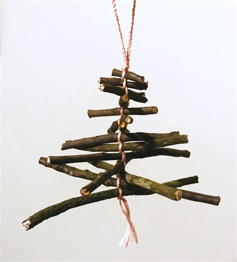 Natural Christmas Ornaments Diy Twig Tree That Kids Craft Site