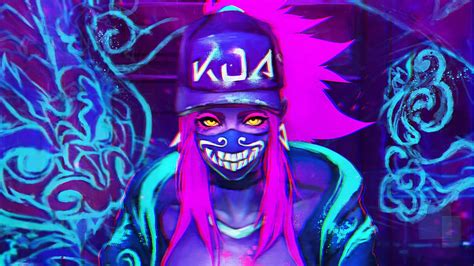 Kda Neon Akali League Of Legends Lol Kda Akali Cosplay League Of