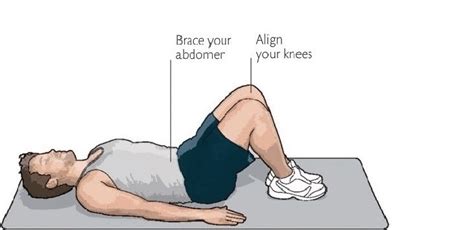 Four Point Supine Knee Lift Exercise