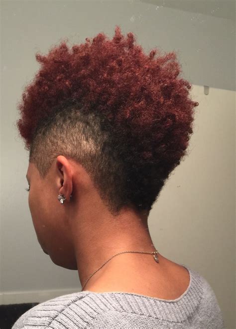 Pin By Tracy Blake On Shaved Sides Natural Hair Mohawk