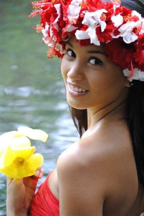 Tahitian Beauty Hawaiian Dancers Hawaiian Woman Polynesian Girls