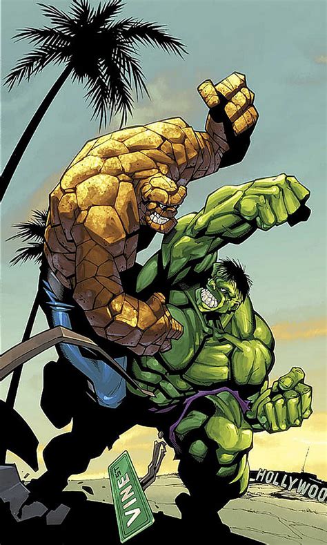 Battle Of Brutes Comic Book Comics Fantastic Four Hulk Marvel