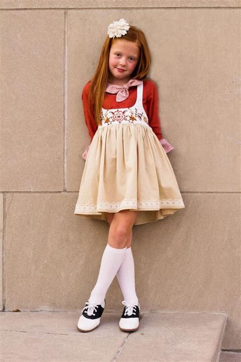 Autumn Pinafore Violette Field Threads Vintage Kids Clothes