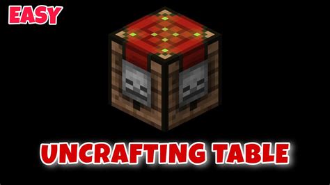How To Make Uncrafting Table In Minecraft Pe Download Link🔗 Of