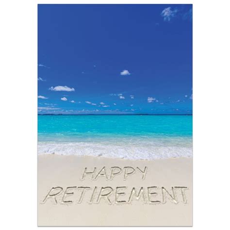 Happy Retirement Beach Card Printster