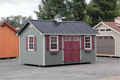 We custom design each individual color scheme to suit the style of your home and our goal is your personal satisfaction. Photo Gallery of The Lancaster Style Shed from Overholt in ...