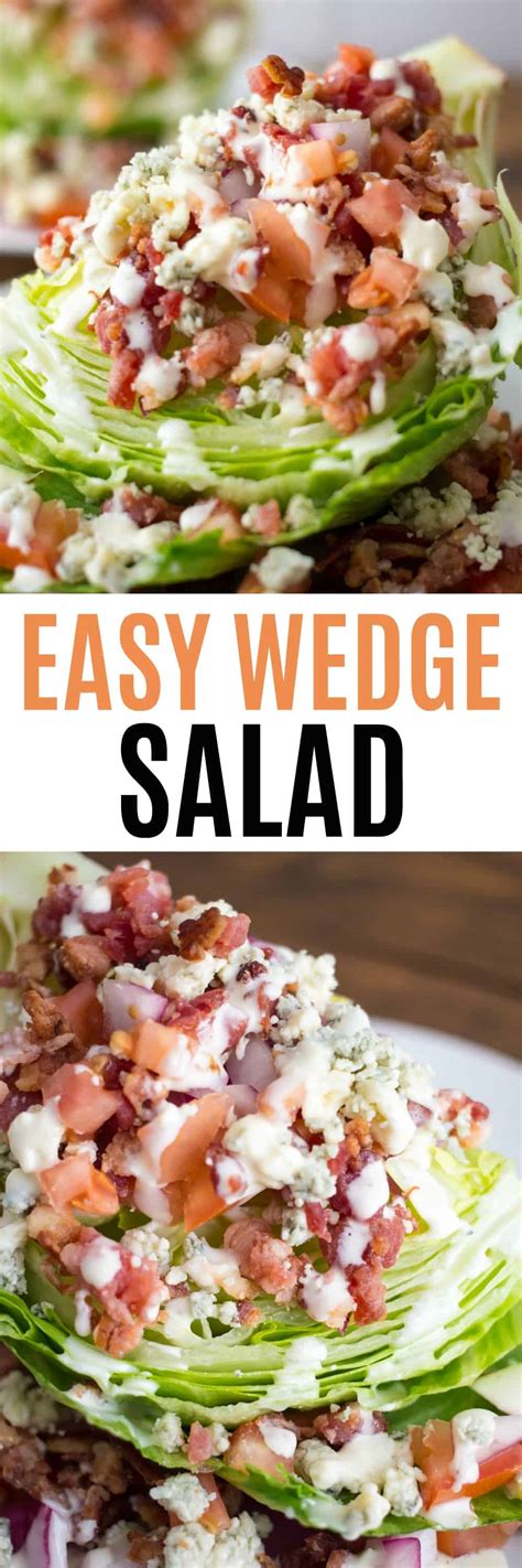 Easy Wedge Salad ⋆ Real Housemoms