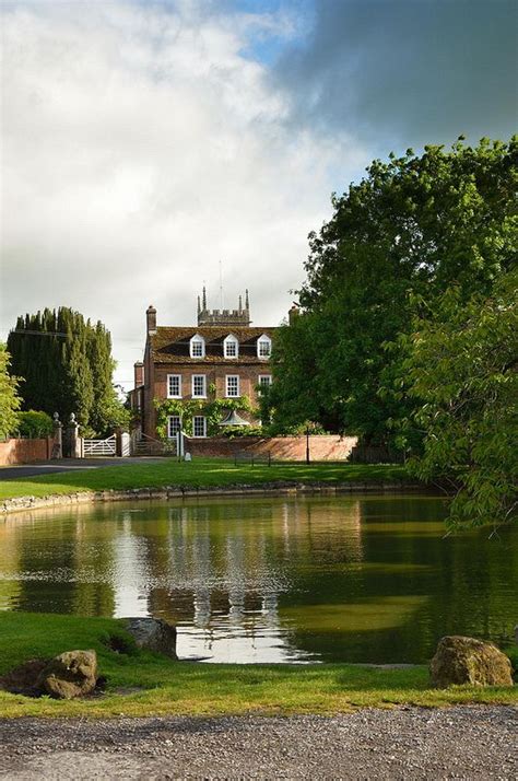 Urchfont Village Pond Wiltshire England English Country Manor