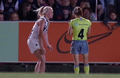 aflw pies forward hit with ban for groin kick au