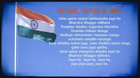 National Anthem Of India Instrumentalkaraoke Youtube