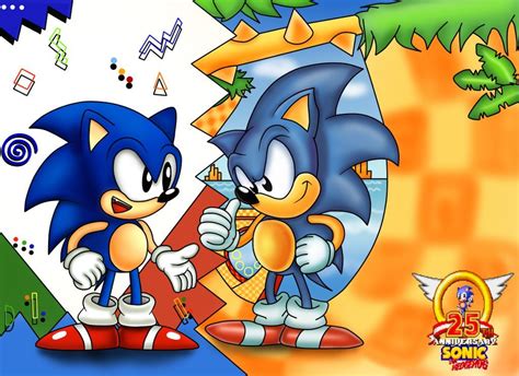 Mega Drive And Genesis Sonic 25th Anniversary By Classicsonicsatam On
