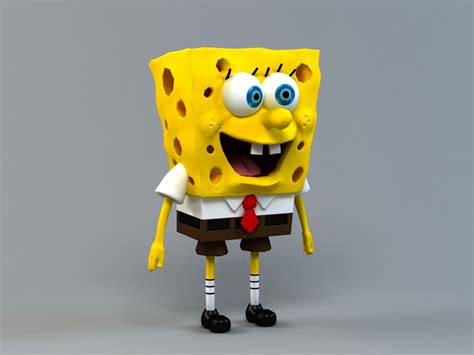 Spongebob Squarepants 3d Model 3ds Max Files Free Download Modeling