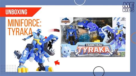 Miniforce Super Dino Power Trans Head Tyraka 🦖 Youtube