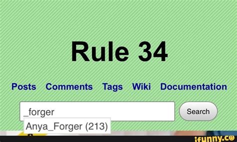 Rule 34 Posts Comments Tags Wiki Documentation Forger Search Anya