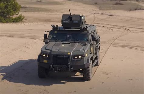 An Armored Vehicle Kozak 2m1 With A New Remotely Controlled Combat