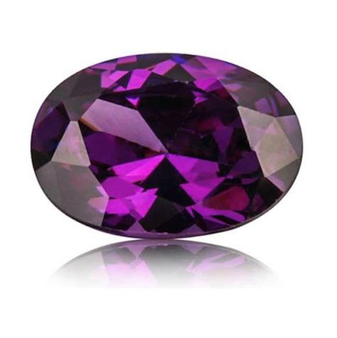 Cubic Zirconia Amethyst Purple Oval Faceted Aaa Loose Stones Etsy