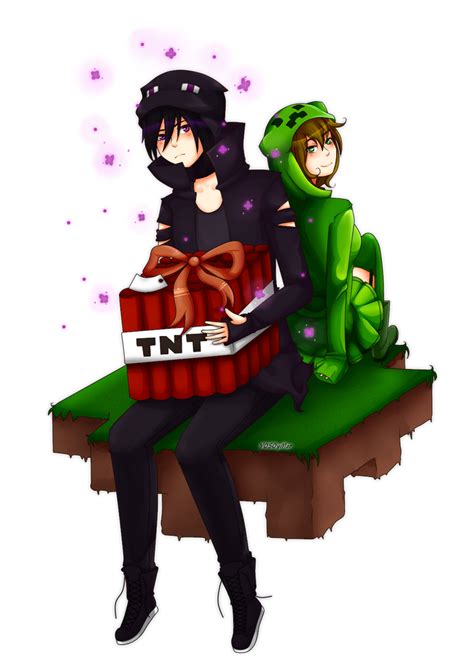 Creeper And Enderman By M Ar On Deviantart