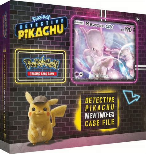 Detective Pikachu Pokemon Trading Cards Mewtwo Gx Case File 6