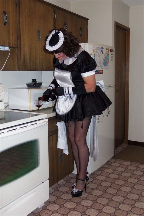 There Is Something About A Maid Serving Drinks That Is Comforting Sissy Dress Maid Dress