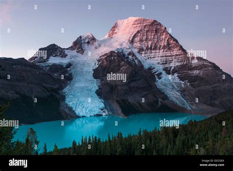 Early Light On Mount Robson Above Berg Lake Robson Provincial Park