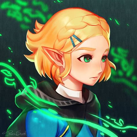 "Short haired Zelda" [BoTW2] - By Janice Scott : r/zelda