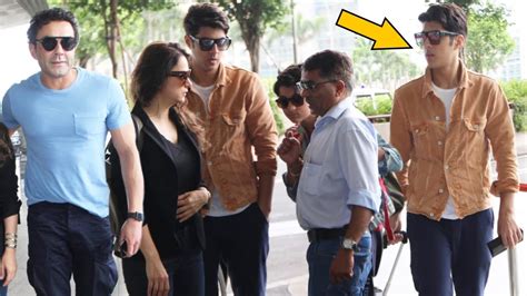 Listen to latest bobby deol hit songs on jiosaavn. Bobby Deol With His Handsome Son Aryaman Deol And Wife At ...