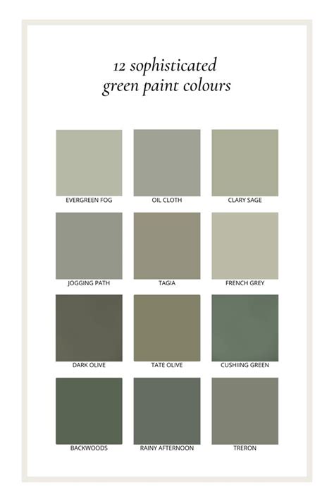 12 Sophisticated Green Paint Colours For Your Home Green Paint Colors