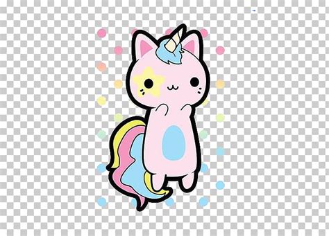 Kawaii Bebe Gato Dibujo De Unicornio Imagen Para Colorear