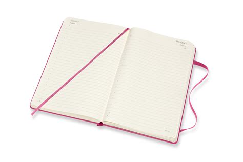 buy moleskine 2021 diary large hard cover 12 month daily bougainvillea pink at mighty ape nz