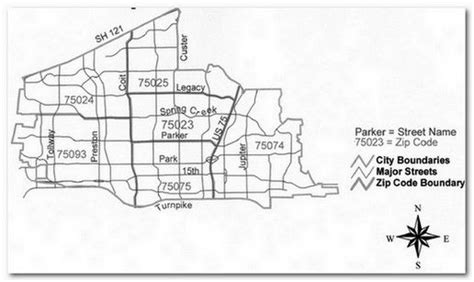 Custer Street Names Zip Code Boundaries The Neighbourhood Pixel